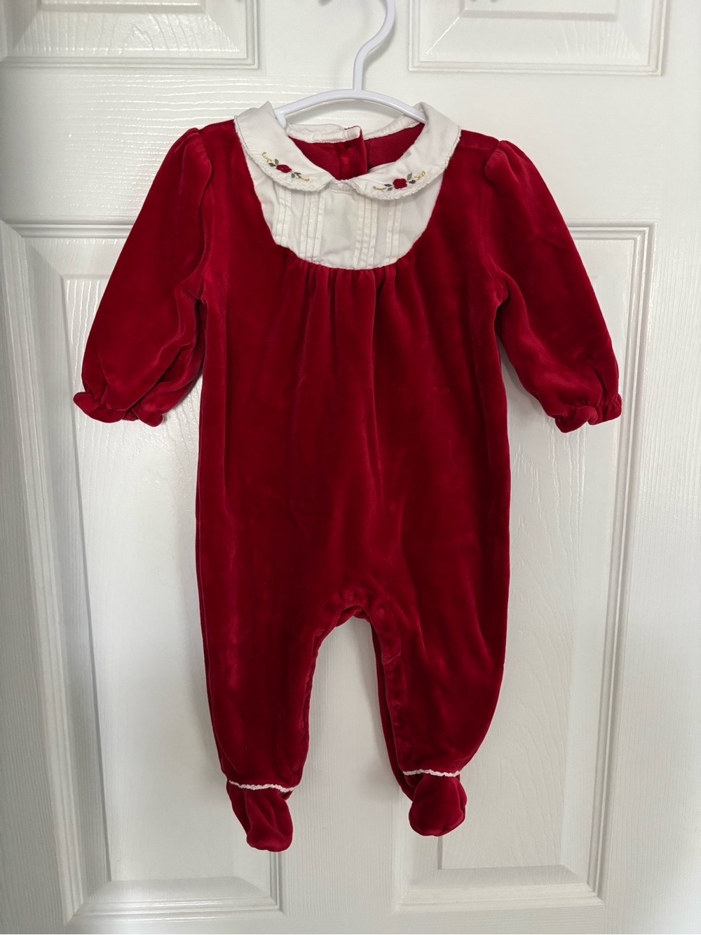 3-6 months Janie and Jack velour holiday once piece